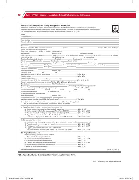 nfpa 20 centrifugal fire pump acceptance test form|nfpa 20 pdf download.